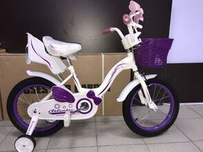 Велосипед Atlantic Milky white - purple 16" 