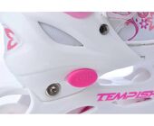 Детские роликовые коньки Tempish Swist Flash розовые (светящиеся колеса)