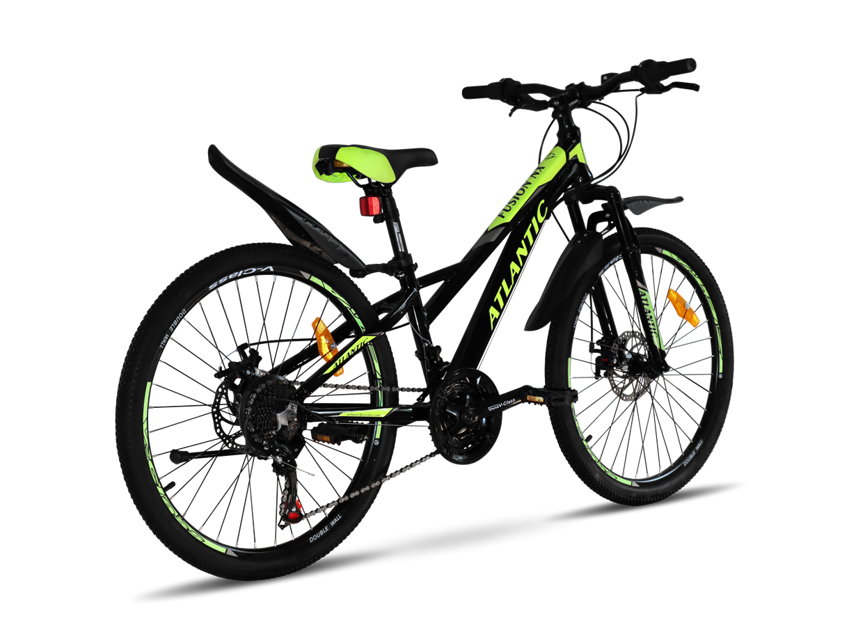 Велосипед Atlantic Fusion NX 24" 12" 2022 Alum Blc\Lime Велосипед Atlantic Fusion NX 24" 12" 2022 Alum Blc\Lime