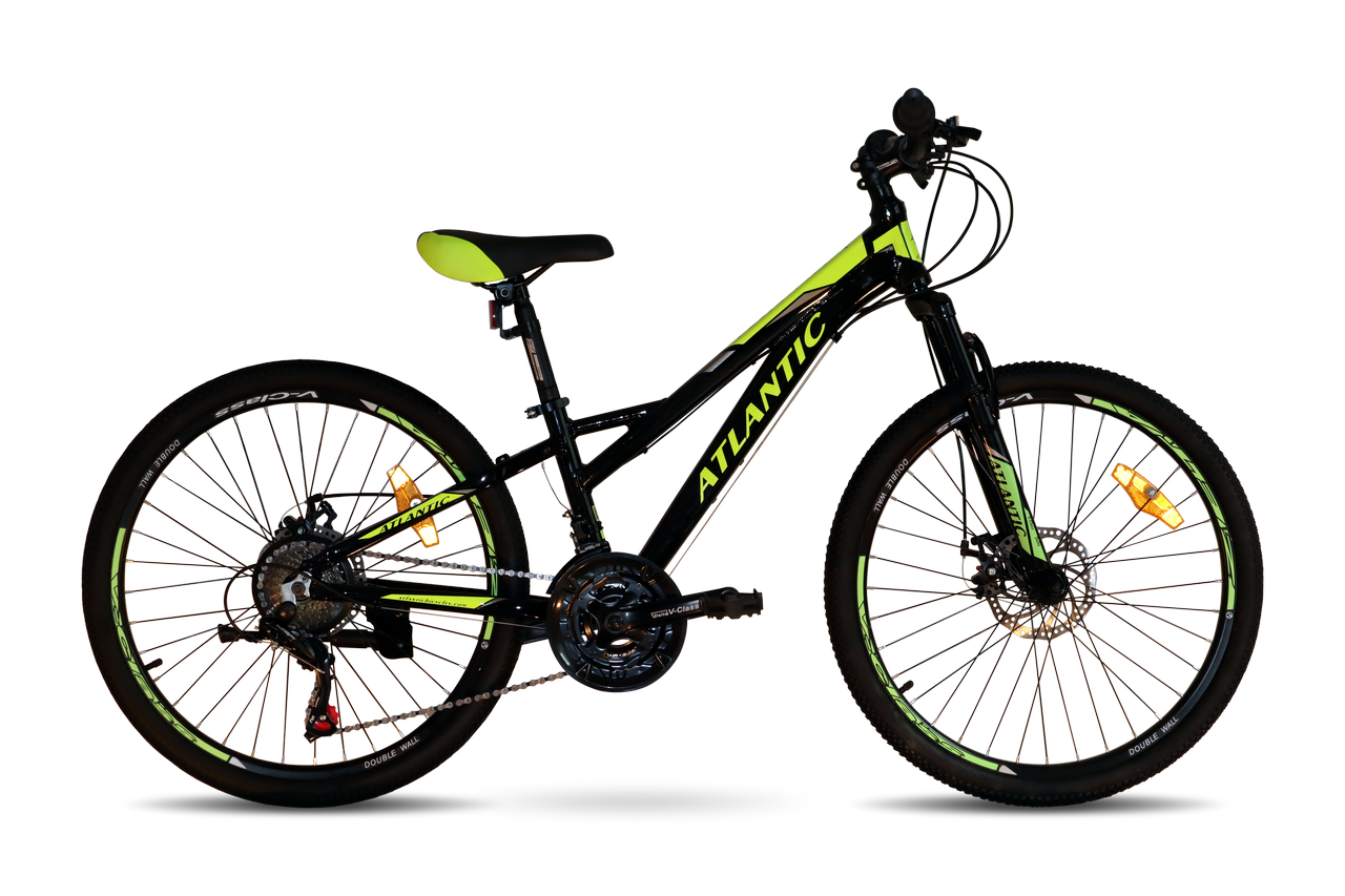 Велосипед Atlantic Fusion NX 24" 12" 2022 Alum Blc\Lime Велосипед Atlantic Fusion NX 24" 12" 2022 Alum Blc\Lime