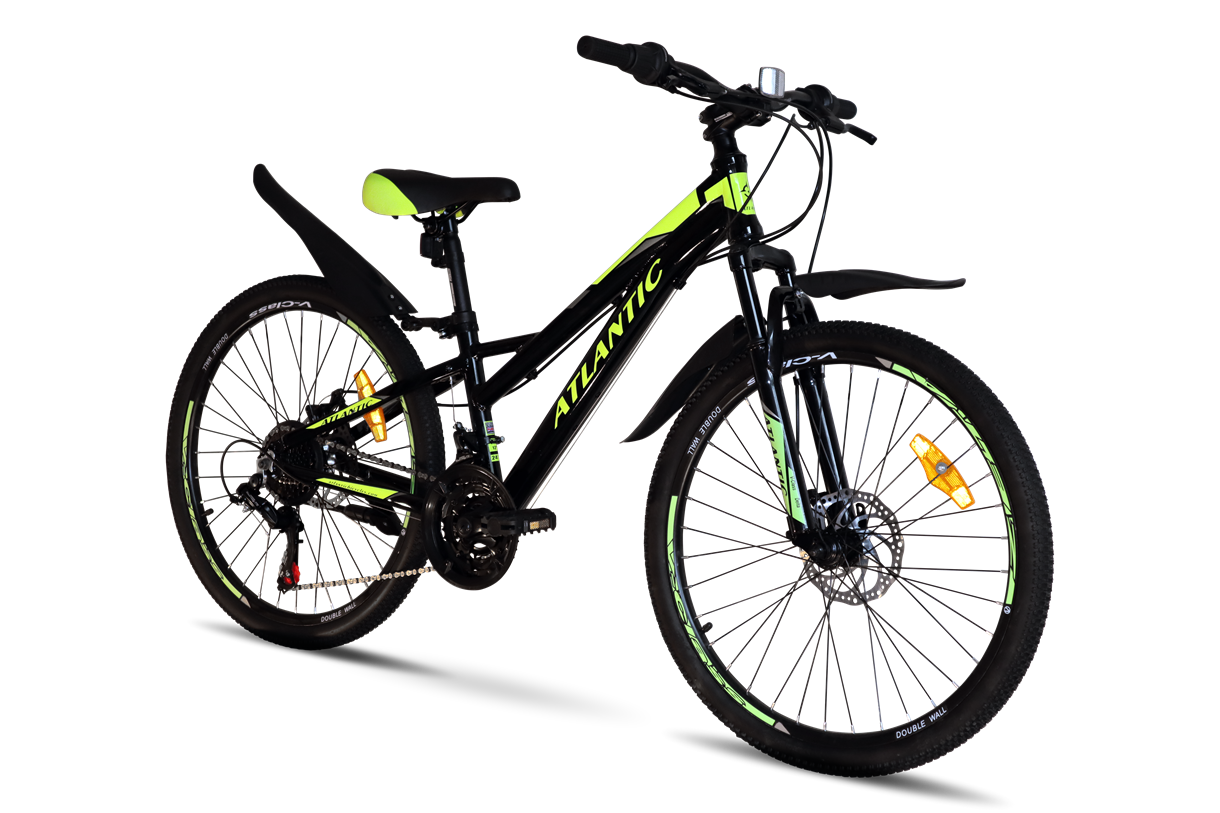 Велосипед Atlantic Fusion NX 24" 12" 2022 Alum Blc\Lime Велосипед Atlantic Fusion NX 24" 12" 2022 Alum Blc\Lime